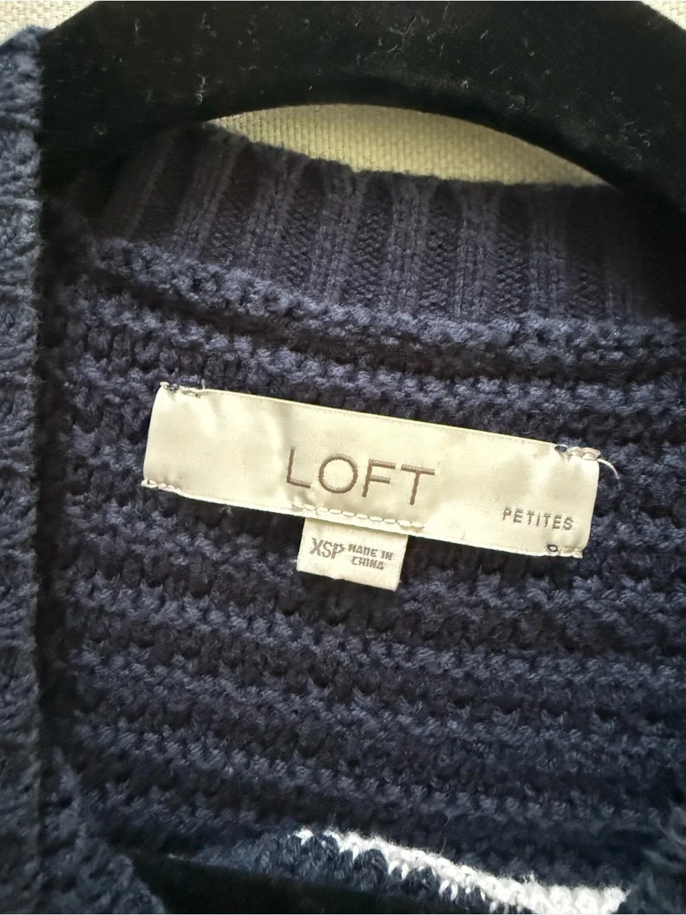 LOFT Striped Crewneck Sweater